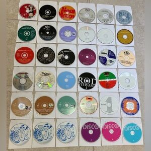 1970s, 1980s , 1990s Mix Rock and Country CD Lot of 36 - Cars, Adam’s, Jennings